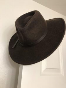 A cosplay thrift store hat I purchased